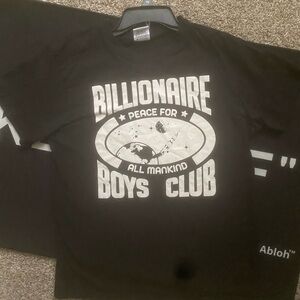 Billionaire Boys Club Black Tee with Bold White Print